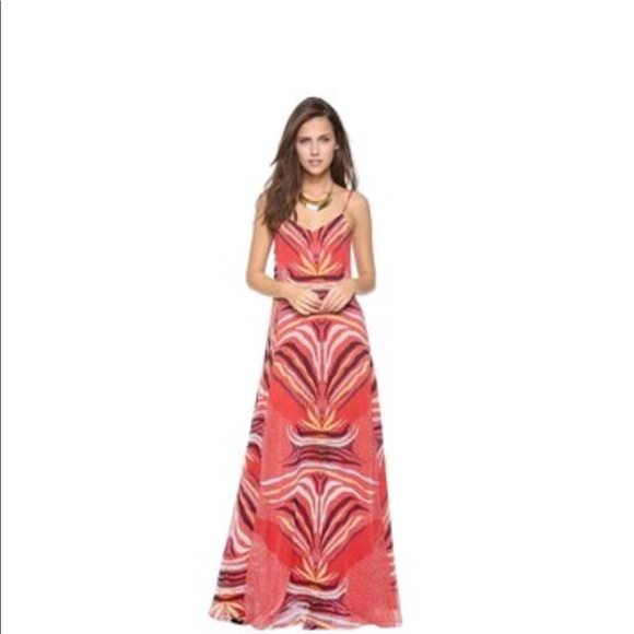 💥SOLD💥 Mara Hoffman Red Phoenix maxi Dress 8 - Picture 3 of 8